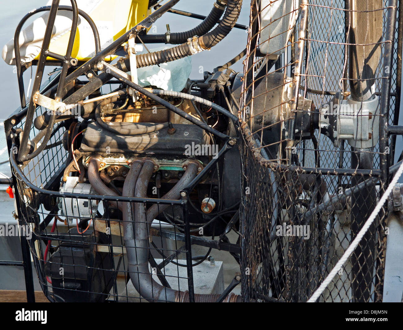 Air Boat Engine Stock Photo Alamy