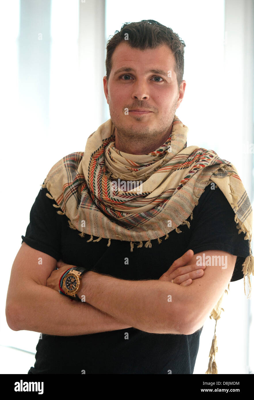 Danish actor Pelle Hvenegaard is seen during the Film Festival for Children and Youth in Zlin, Czech Republic, May 30, 2013. (CTK Photo/Zdenek Nemec) Stock Photo