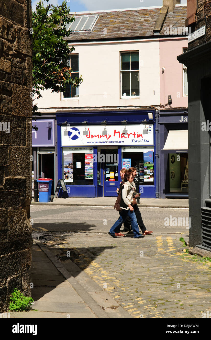 Shops in Raeburn Place, Stockbridge, Edinburgh, Scotland, UK Stock