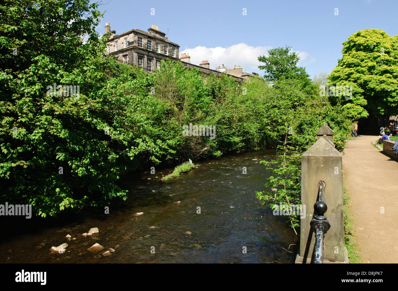 The Water of Leith and Dean Terrace, in the Dean Valley, at Stockbridge