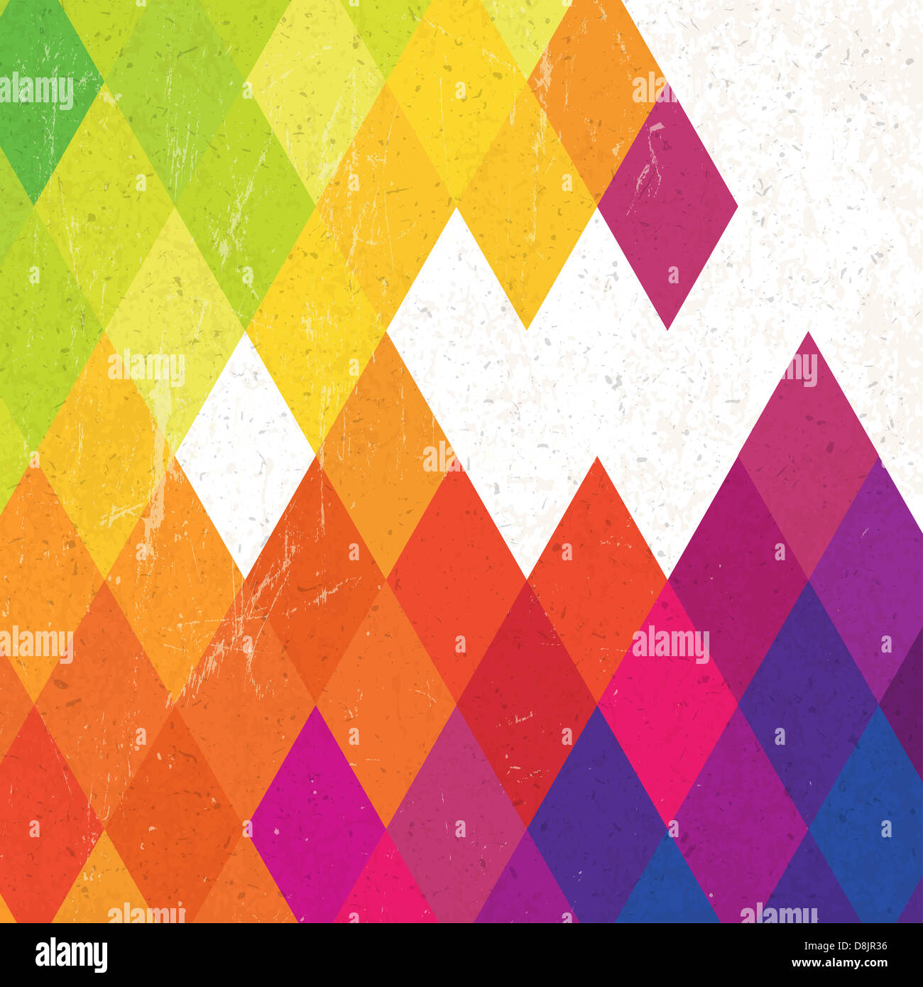 Retro colorful rhombus background Stock Photo
