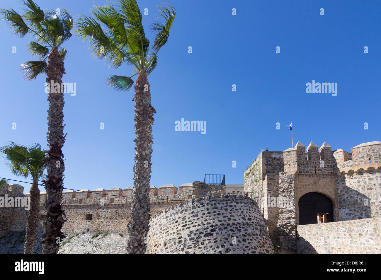 The castle of San Miguel, Almunecar, Andalucia, Spain Stock Photo