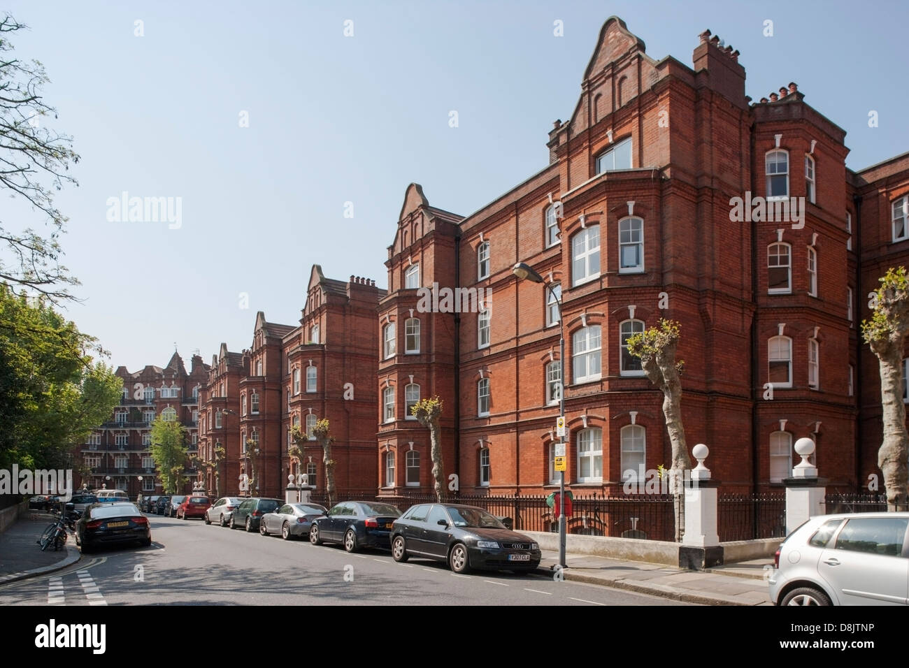 housing development Queens Club Gardens Fulham London W14 Stock Photo