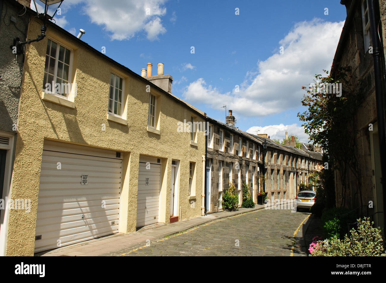 Mews property in Circus Lane, Stockbridge, Edinburgh, Scotland, UK