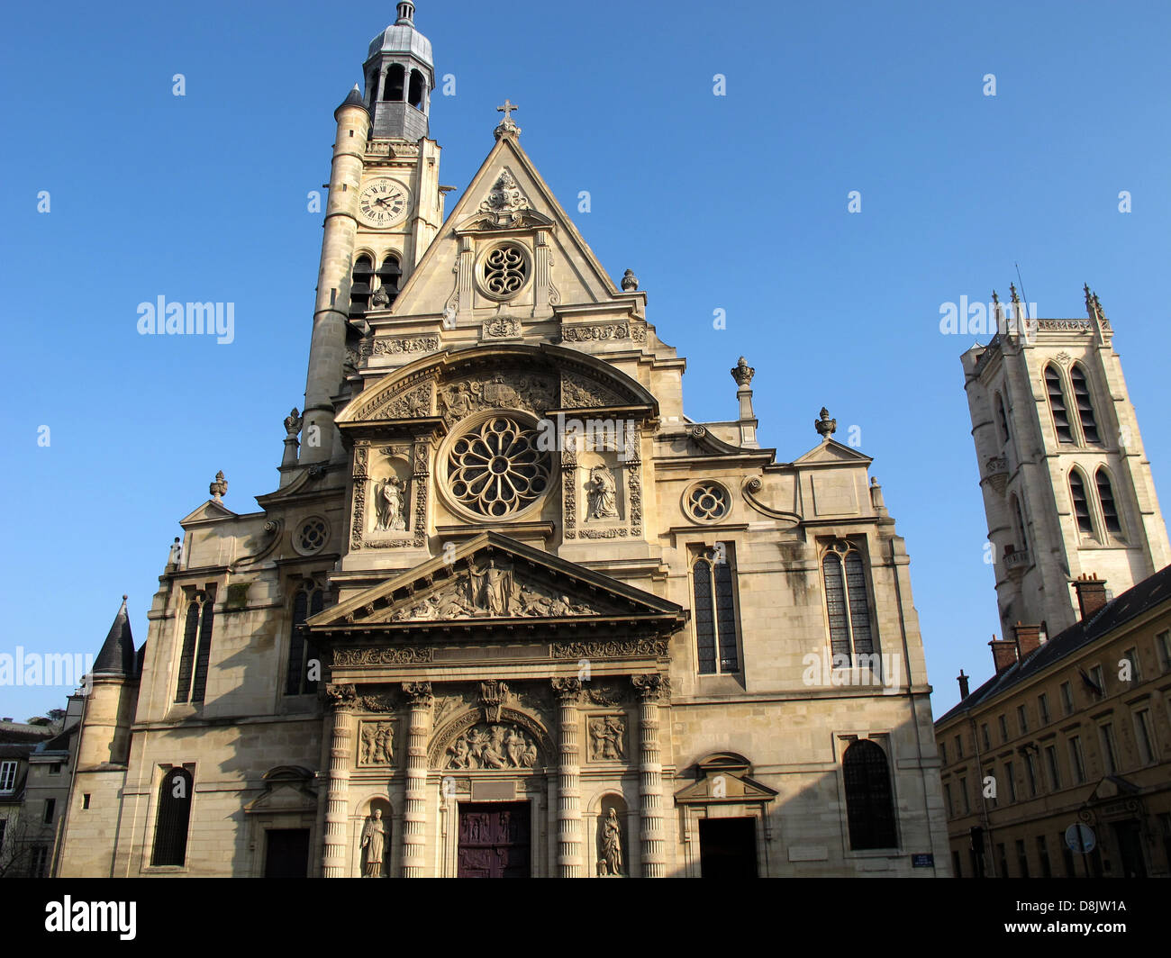 Eglise Saint EtienneduMont,church,nears the Pantheon,Old town, Paris 5, France, Europe Stock