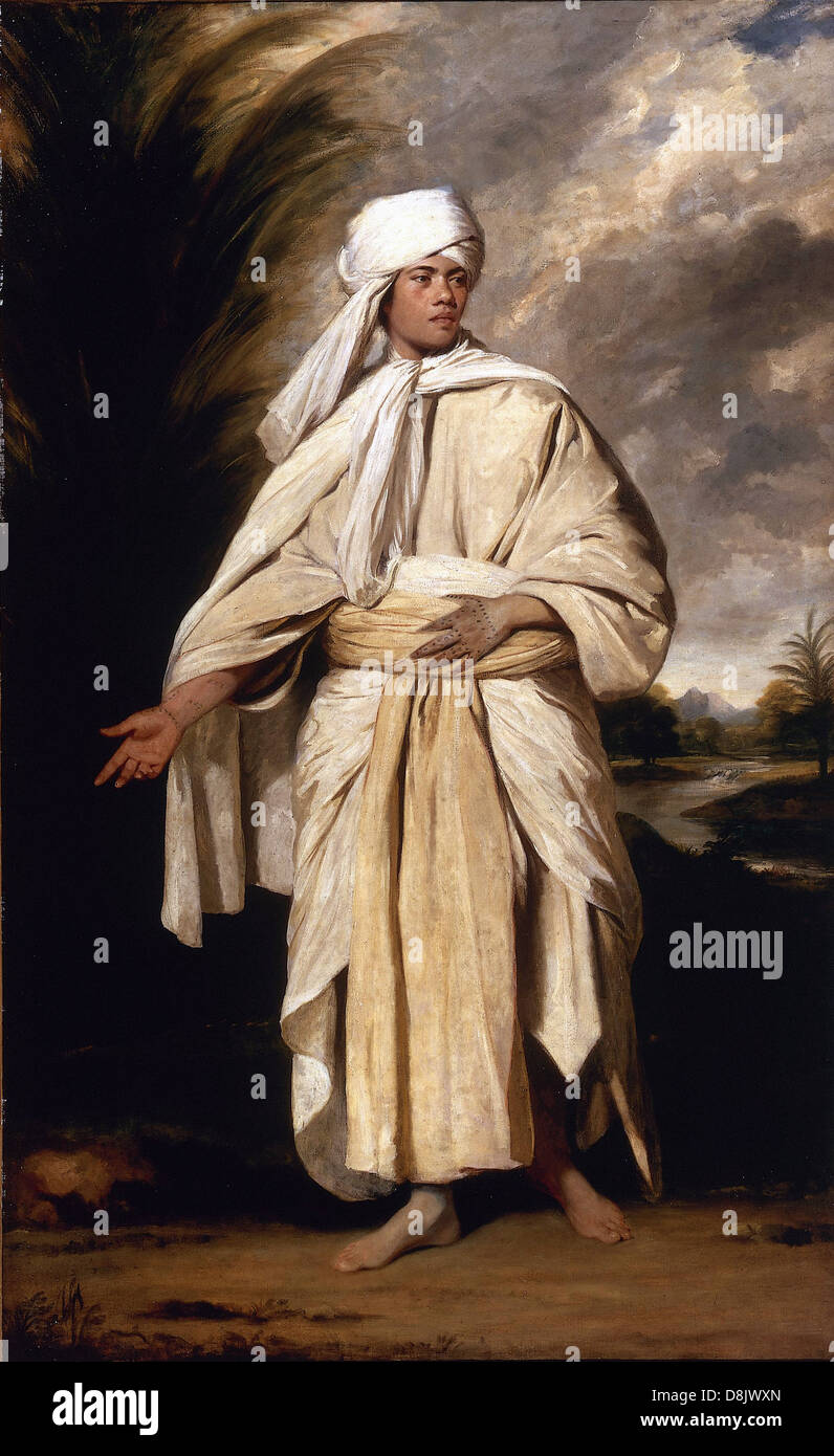 Sir Joshua Reynolds Omai 1776 Stock Photo