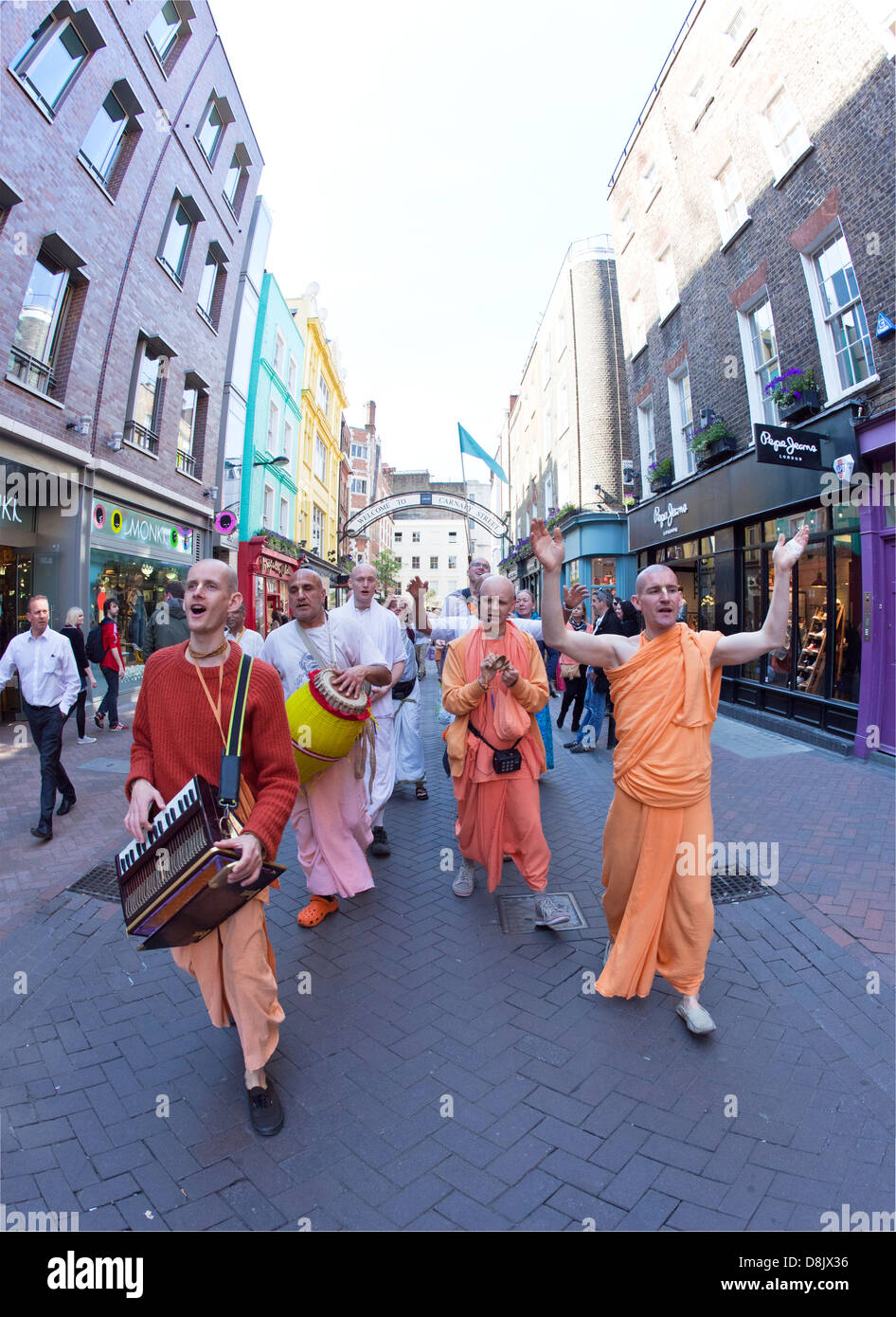 Hare Krishnas London UK Stock Photo