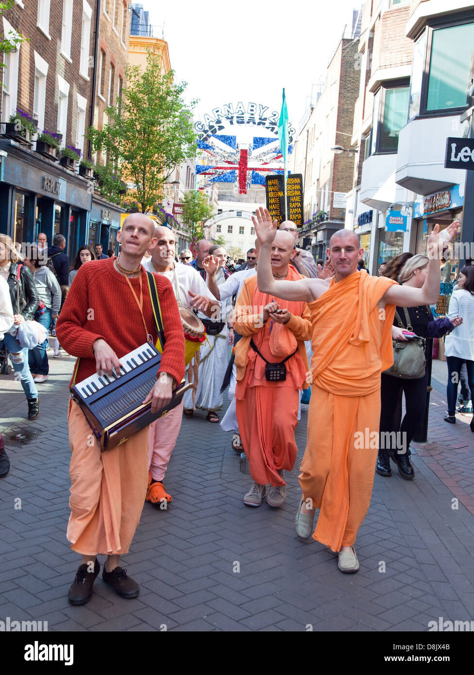 Hare Krishnas London UK Stock Photo