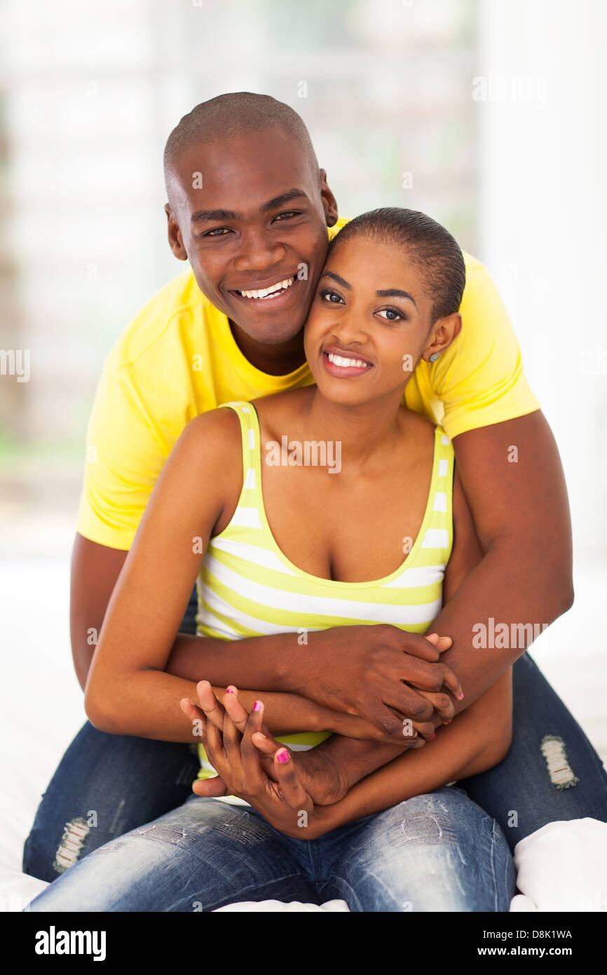 portrait of cute african couple Stock Photo - Alamy