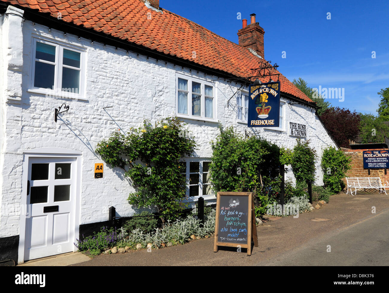 Snettisham, Norfolk, Rose and Crown Inn, pub, English country inns pubs ...