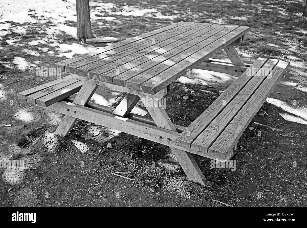 -Picnic Bench- Spain. Stock Photo