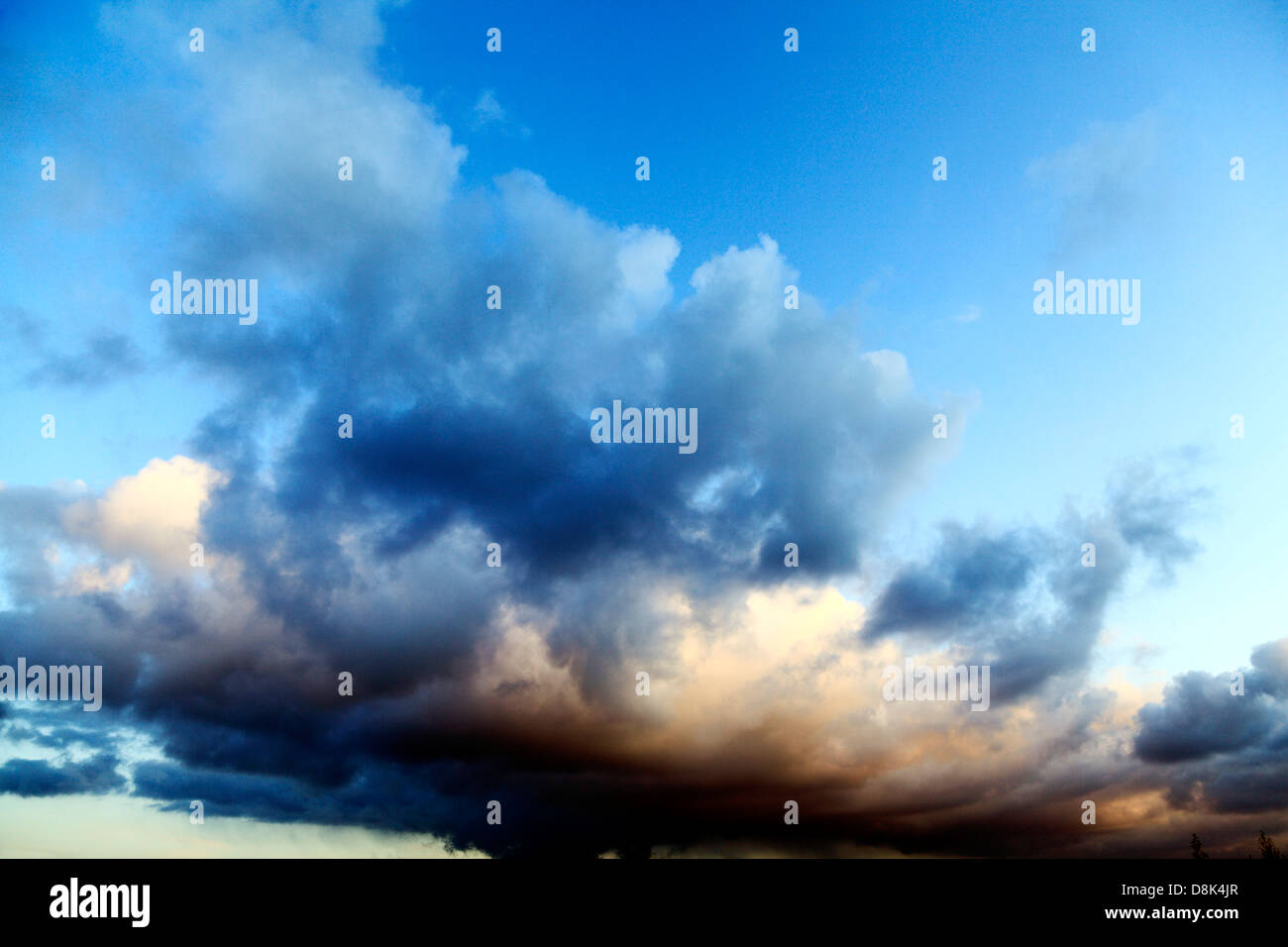 Sky, gathering Storm Clouds, cloud, skies, meteorology, stormy Stock Photo