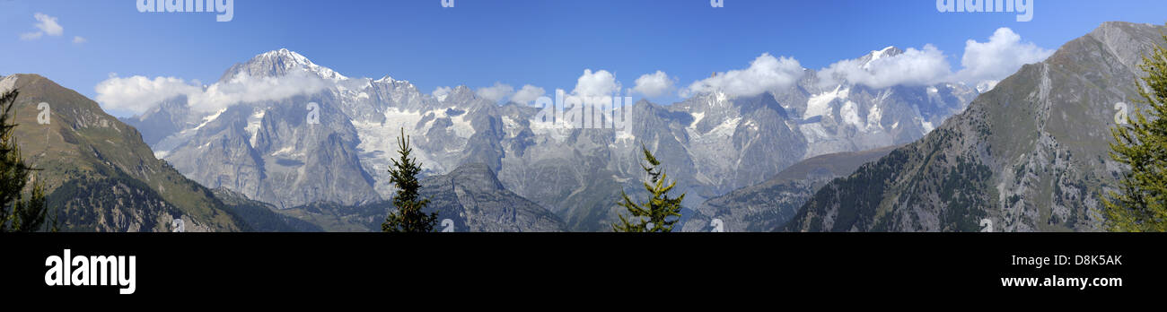 Mont Blanc massif Stock Photo