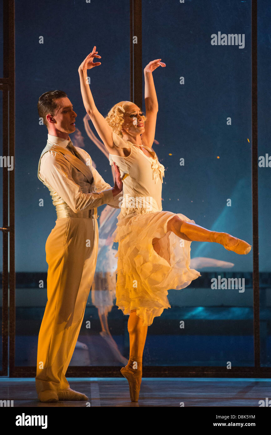 Northern Ballet performance of The Great Gatsby at Sadler's Wells Theatre, London Stock Photo