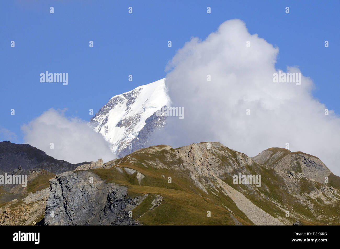 Great St Bernard Pass Stock Photo