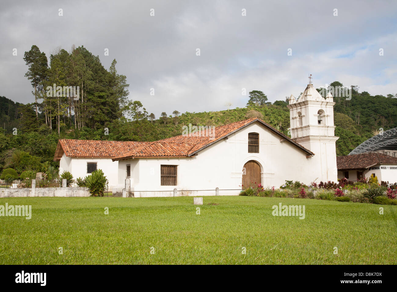 Iglesia San Jose de Orosi, Orosi, Orosi Valley, Highlands, Costa Rica Stock Photo