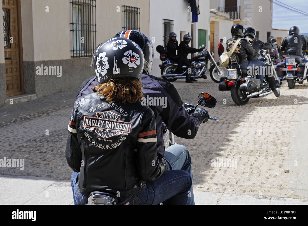 Harley davidson woman hi-res stock photography and images - Alamy