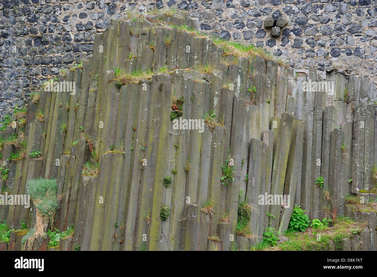 Basalt columns Stock Photo