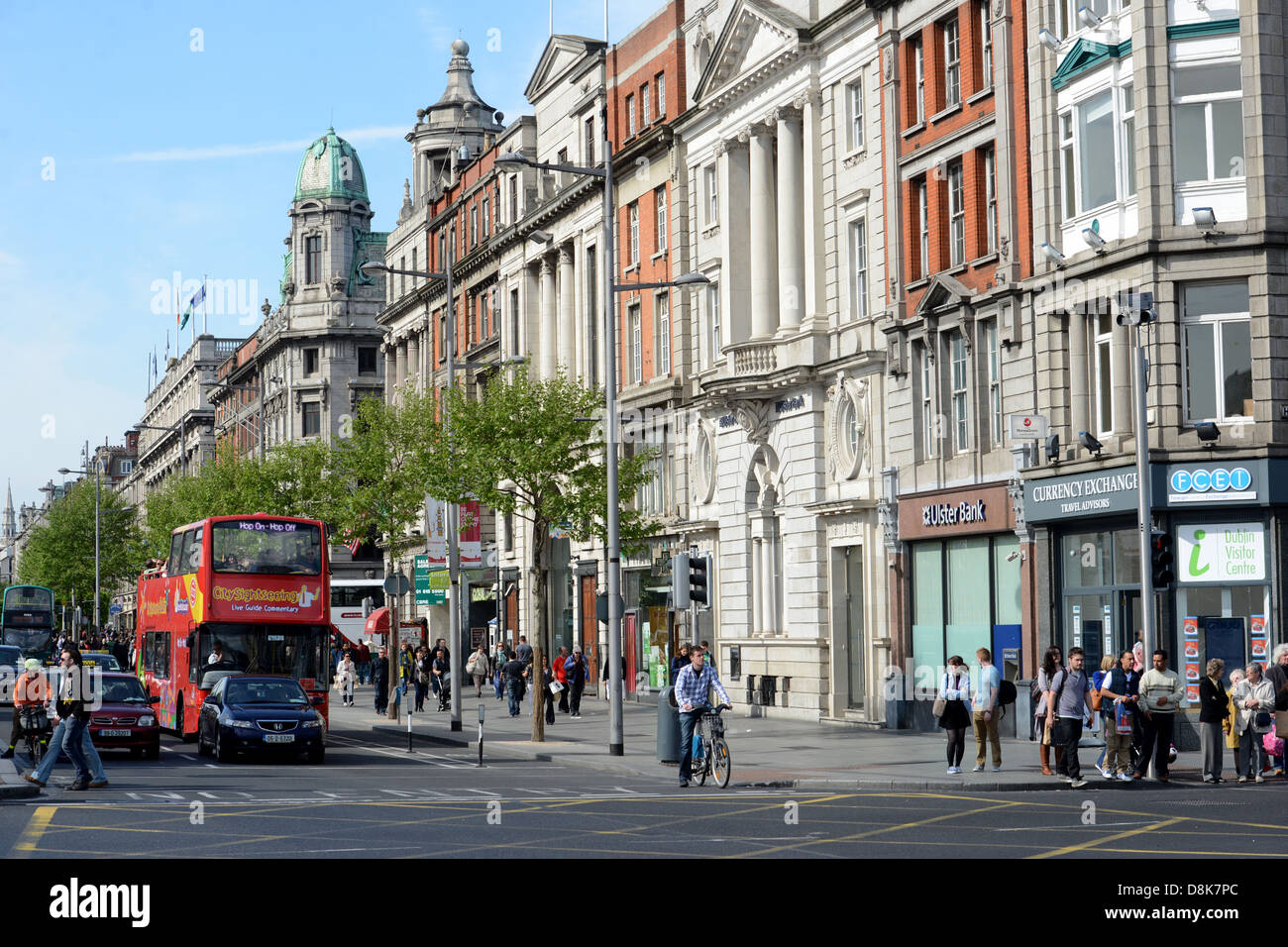 EUROPE, IRELAND, DUBLIN, CITY, CAPITAL, O'CONNELL STREET Stock Photo