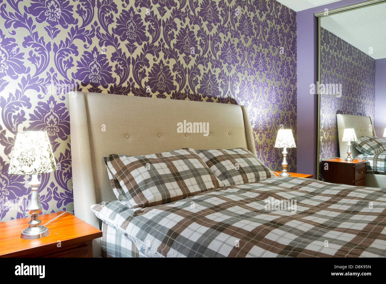 Wallpaper design for bedroom hi-res stock photography and images - Alamy