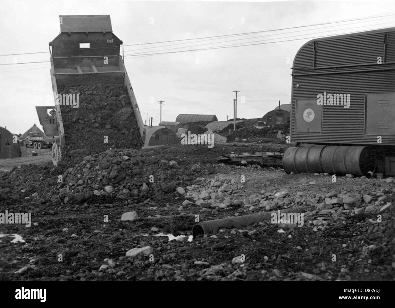 Construction work carried out Black and White Stock Photos & Images - Alamy