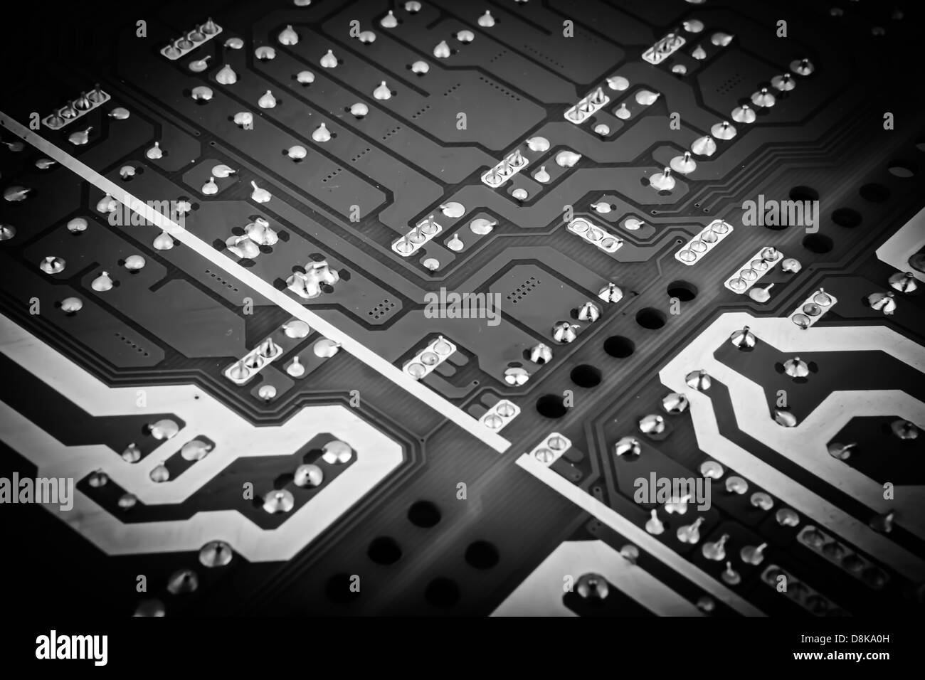 Closeup of electronic circuit board Stock Photo Alamy