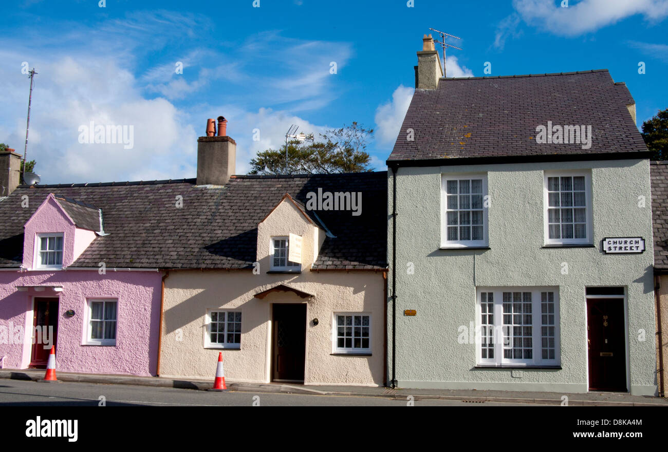 Church Street, Beaumaris, Anglesey, Wales on a sunny day Stock Photo Alamy