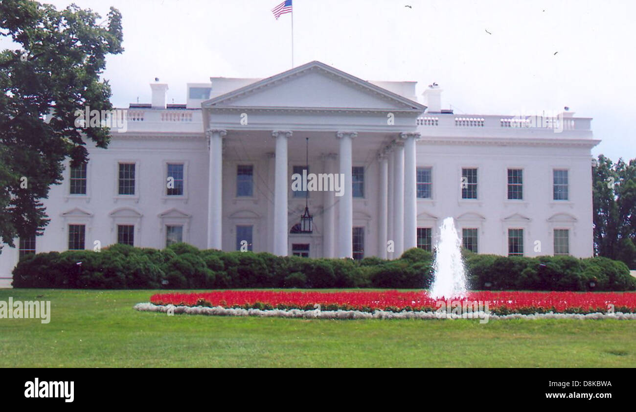 White house residence Stock Photo Alamy