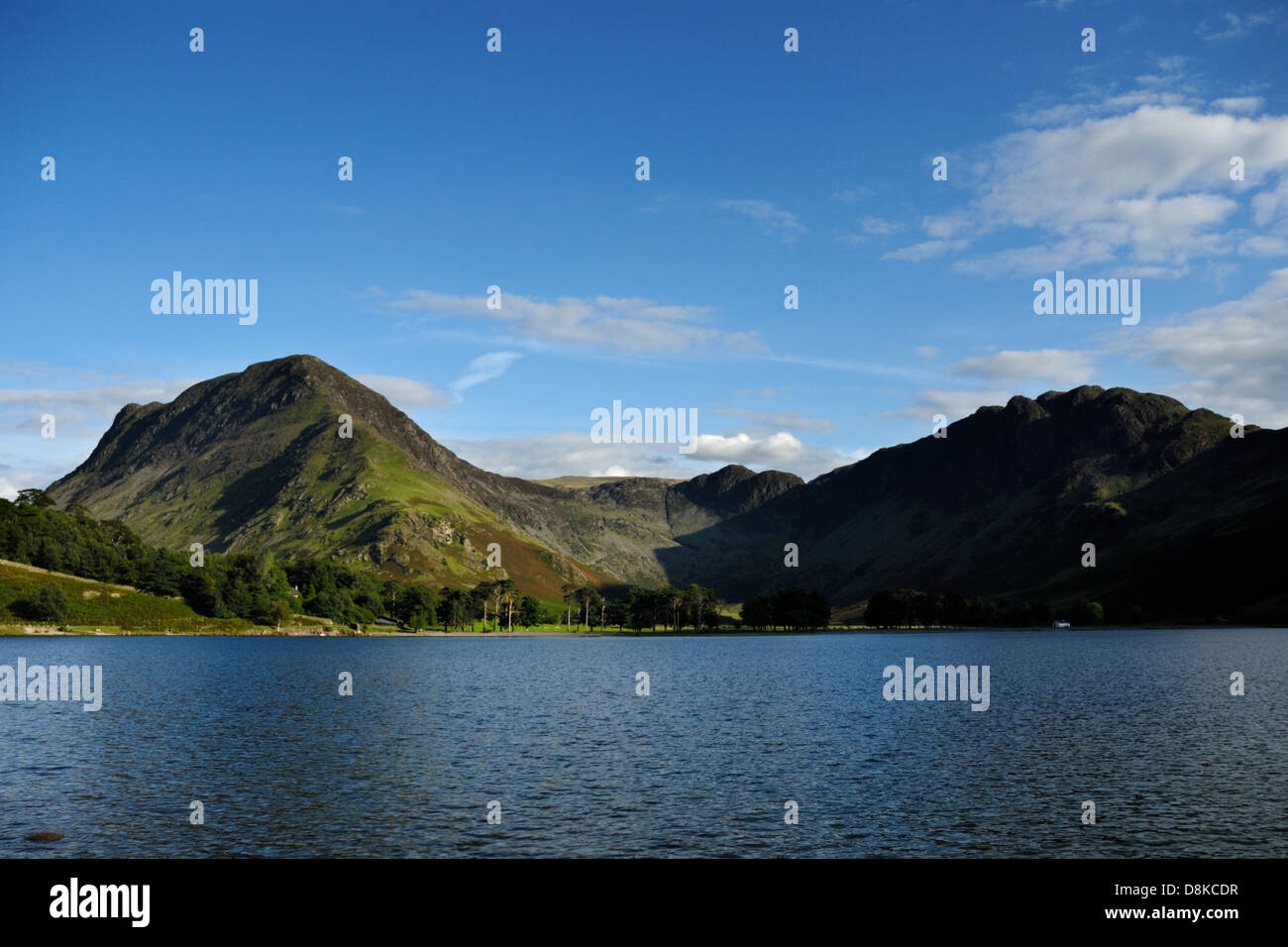 Buttermere lake with Fleetwith pike and Haystacks, Lake district,Cumbria,England,Britain,UK Stock Photo