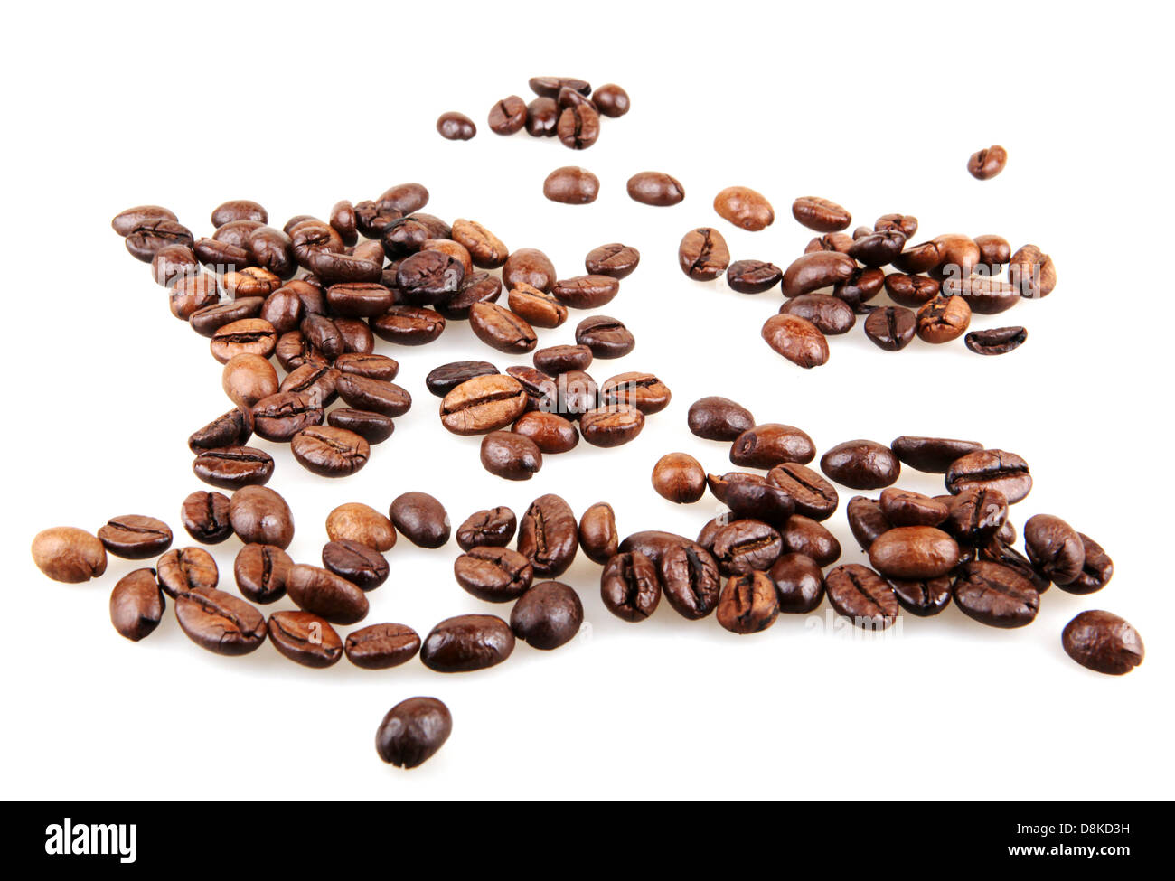 Coffee Beans isolated on white Stock Photo - Alamy