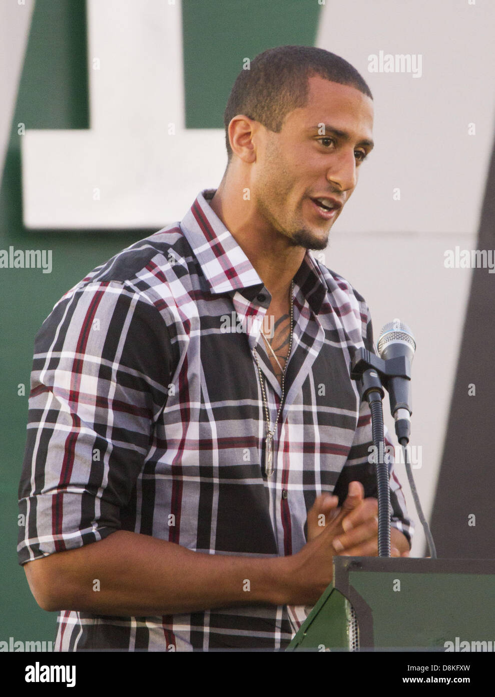 Turlock, CA, USA. May 30, 2013. Pitman High School head coach Brandon