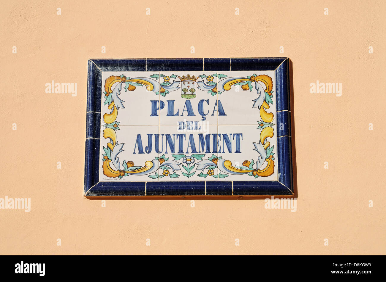 Placa del ajuntament Stock Photo