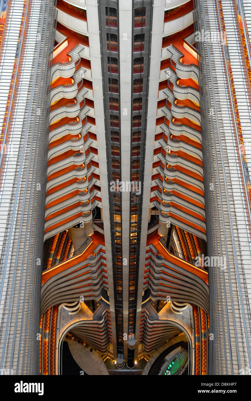 Stylish Interior Of The Marriott Marquis Atlanta Hotel Designed By