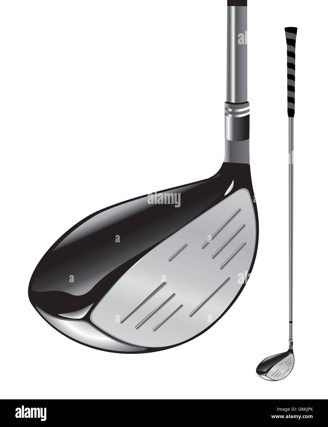 Golf club on white background Stock Photo Alamy