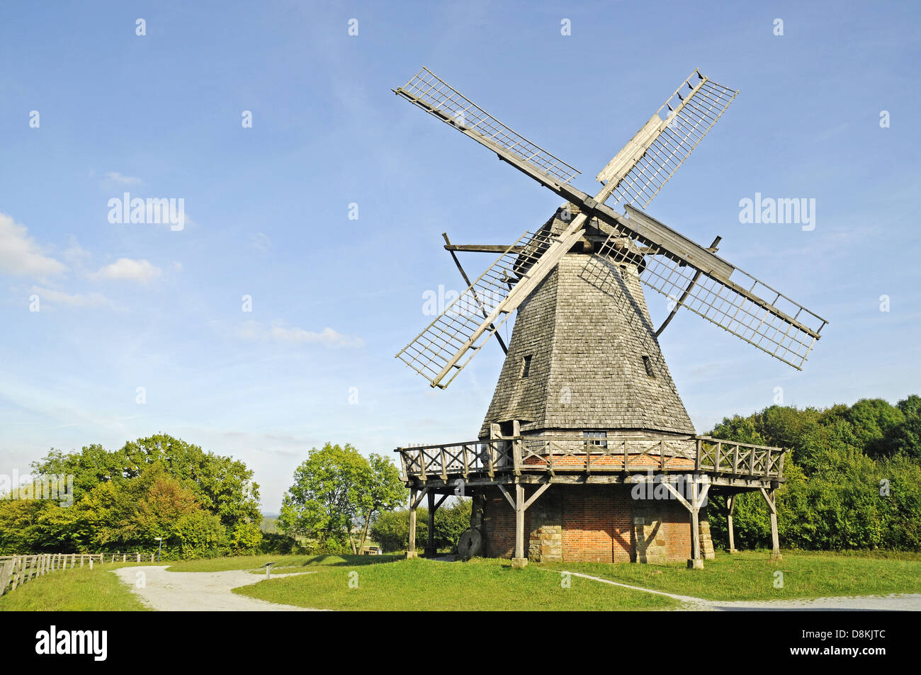Cap windmill Stock Photo
