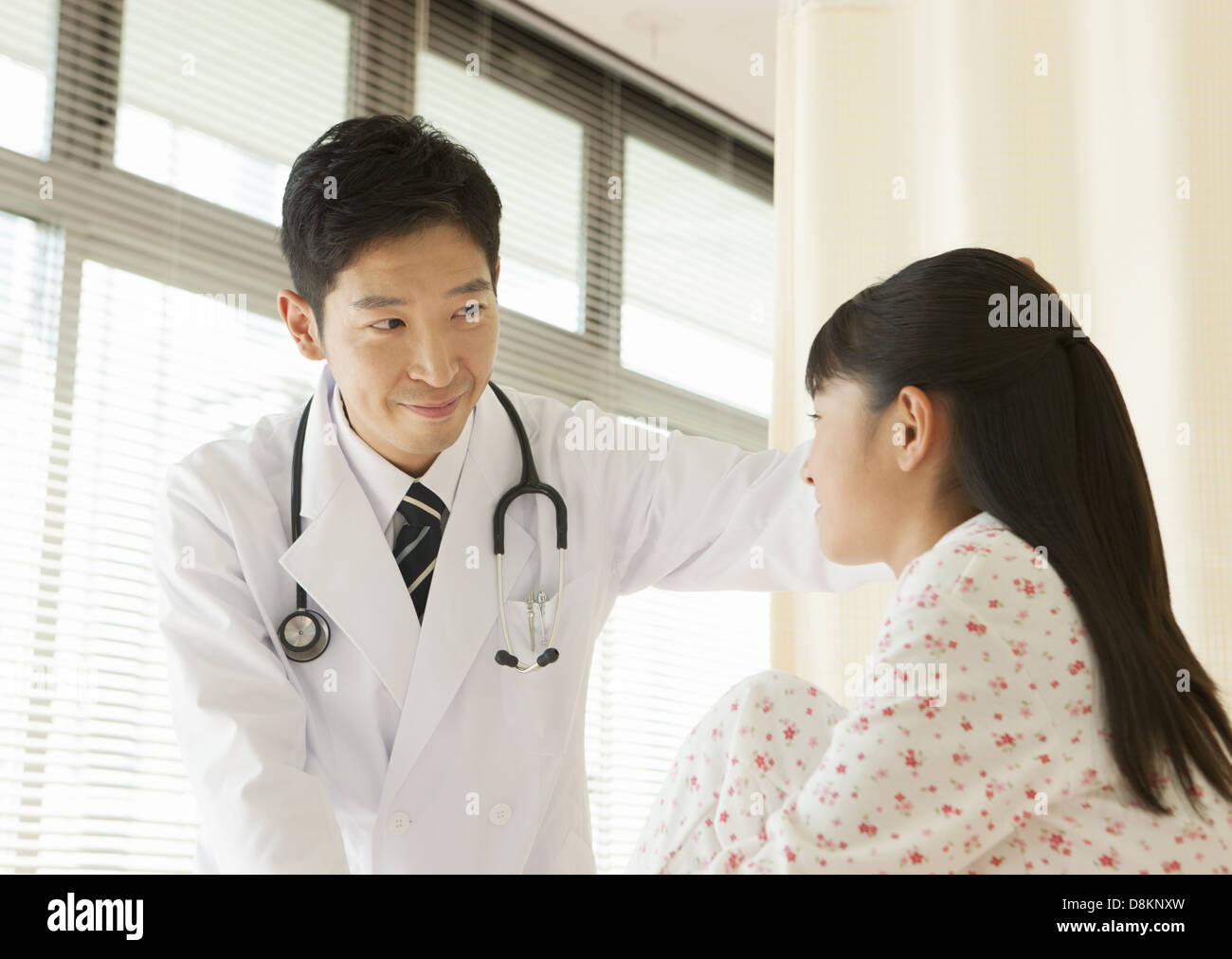 Girl and doctor Stock Photo