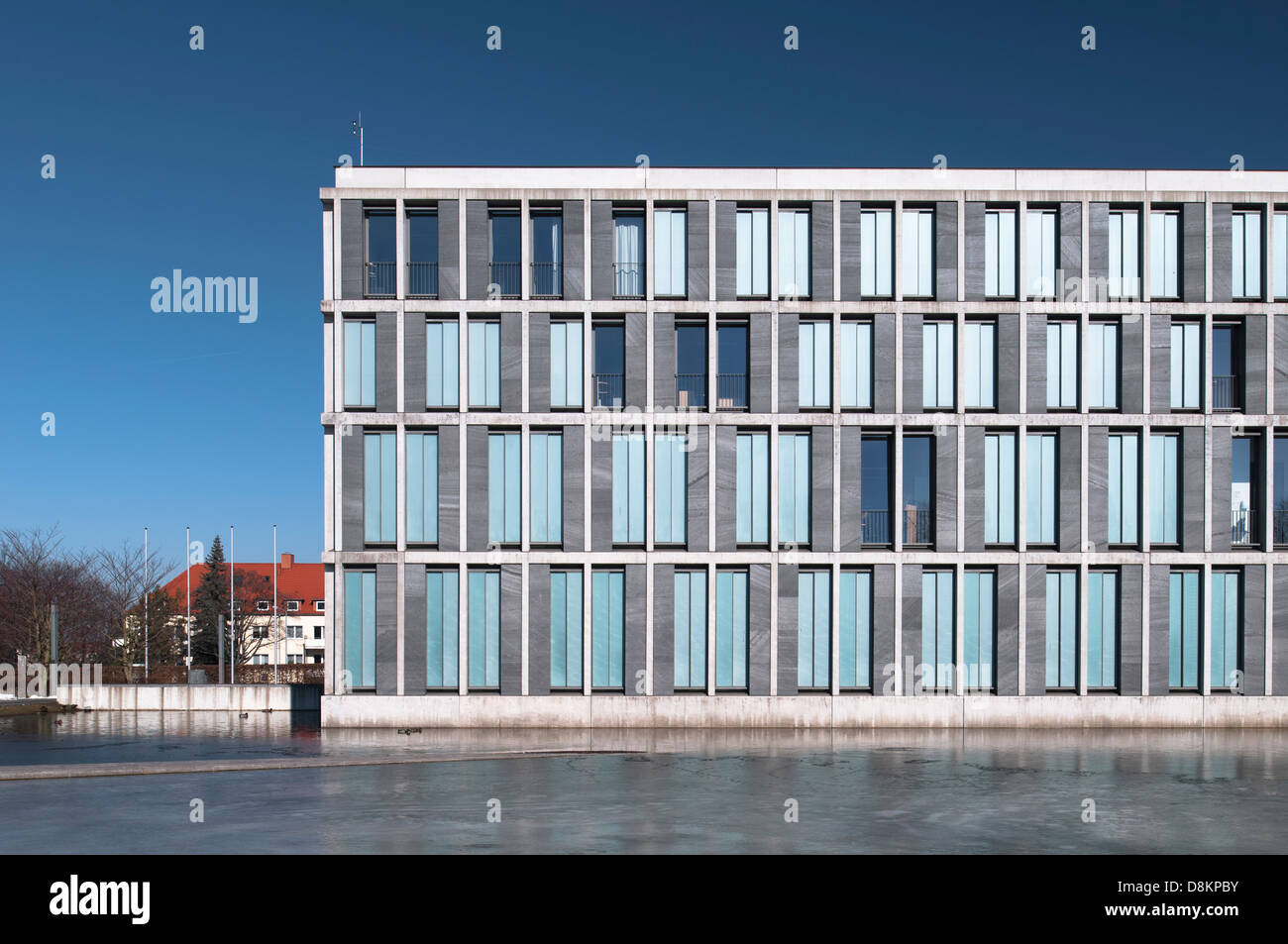 Federal Labour Court in Erfurt, Thuringia, Germany Stock Photo