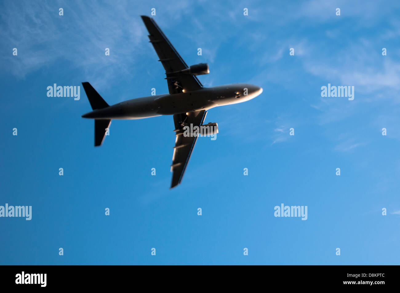 Erfurt airport landing airplane, Thuringia, Germany Stock Photo - Alamy