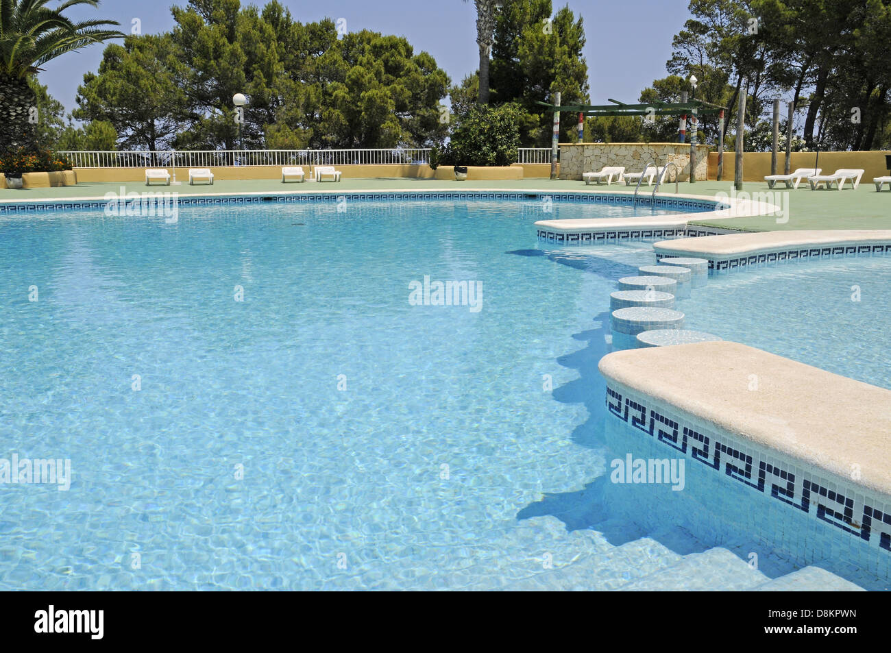 empty swimming pool Stock Photo