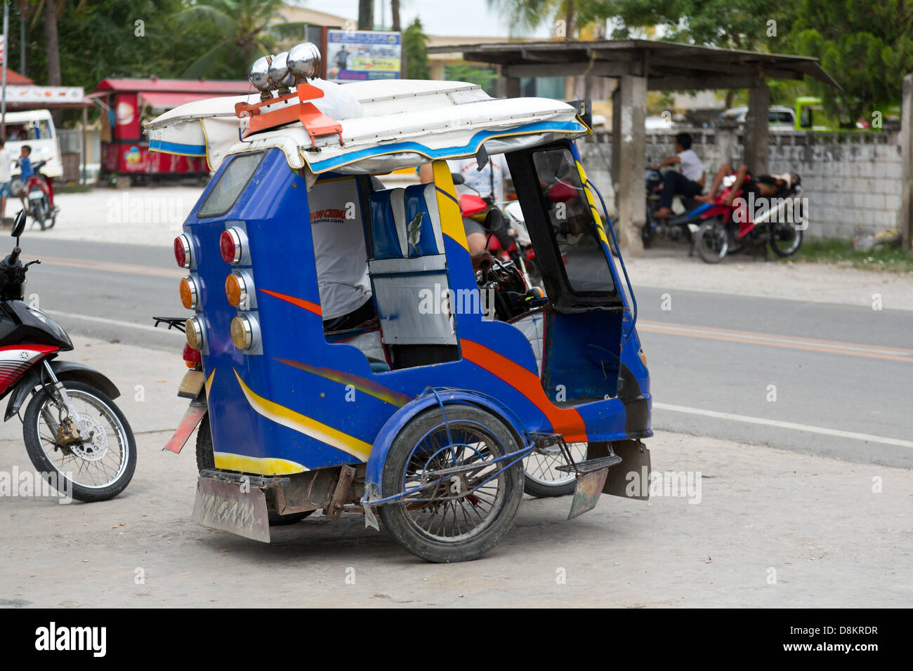 Tricycle in Moalboal on Cebu Island, Philippines Stock Photo Alamy