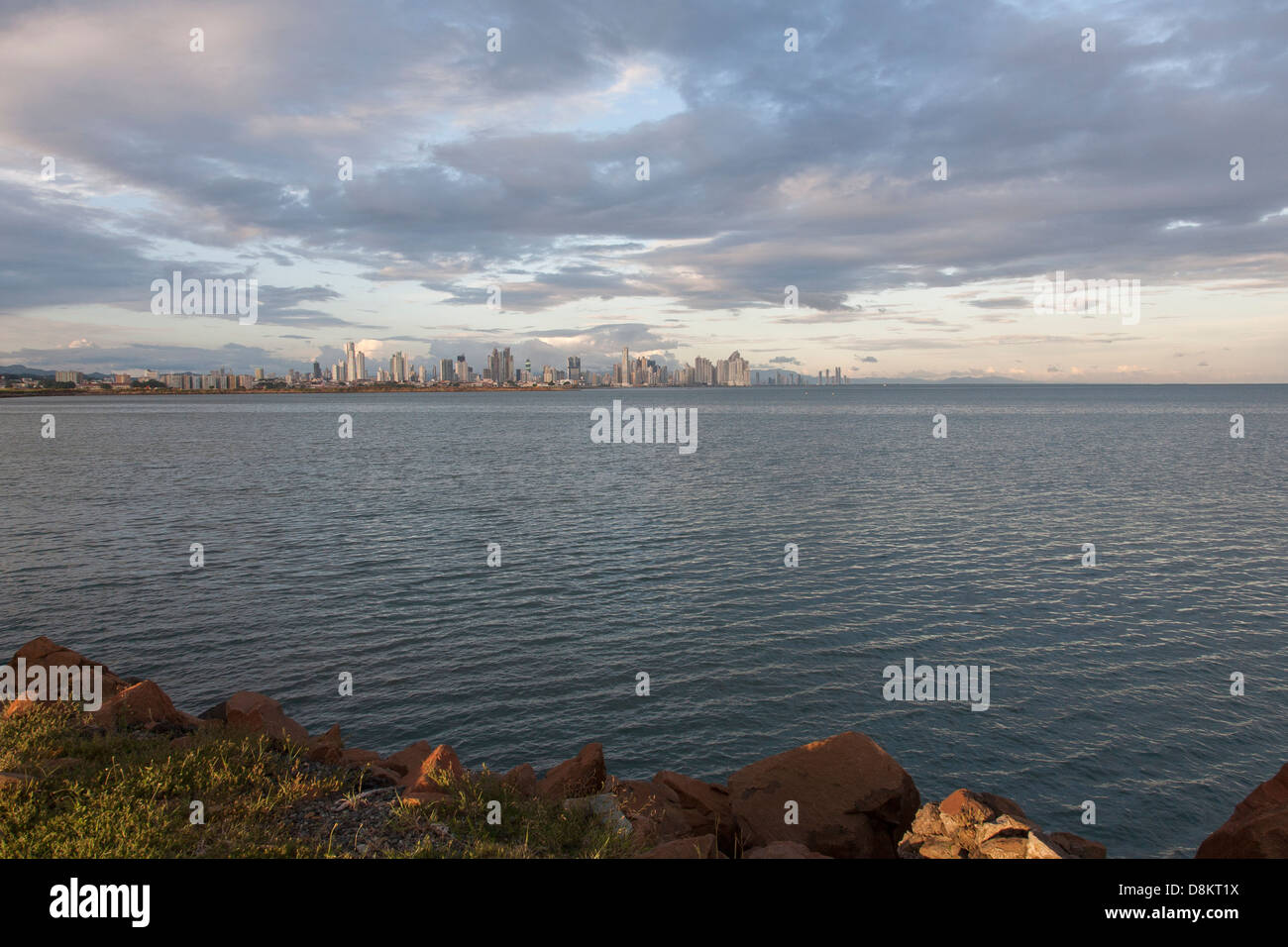 Panoramic view towards downtown panama city hi-res stock photography ...