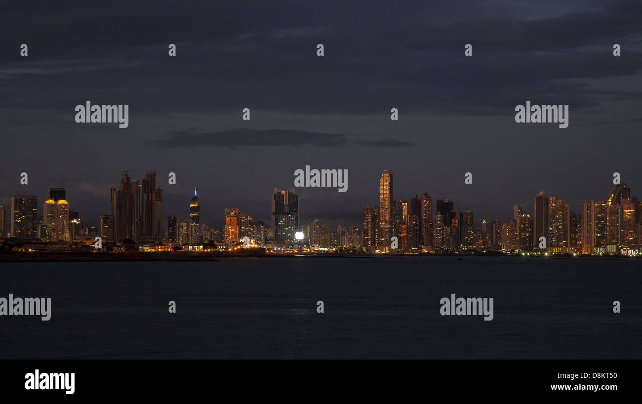 Skyline Panama City, Panama Stock Photo