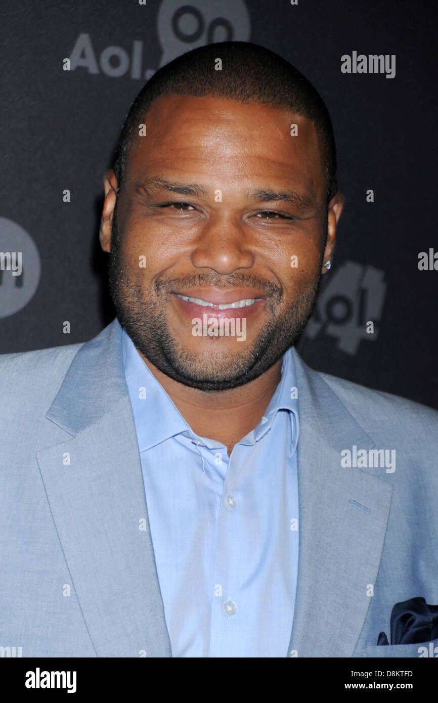 Actor Anthony Anderson attends the AOL 2013 Digital Content NewFront on April 30, 2013 in New York City. Stock Photo