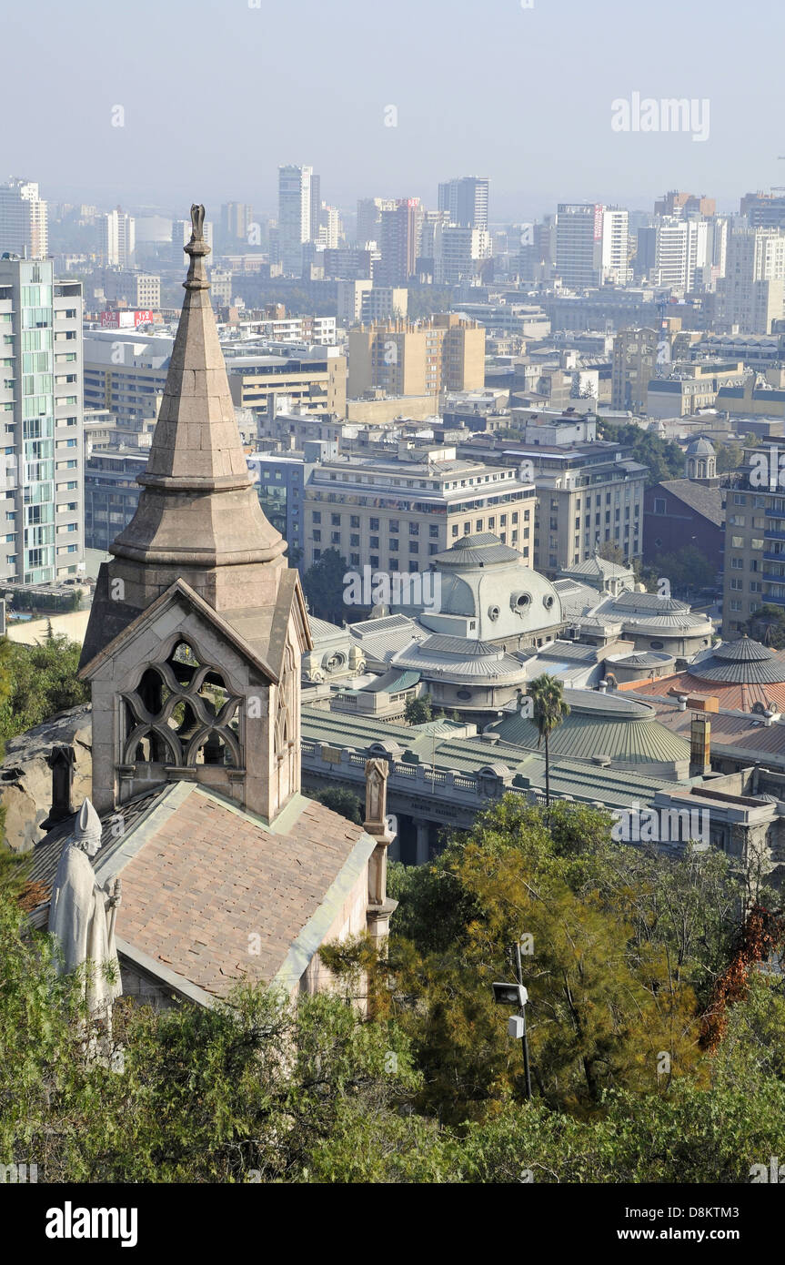 View from the Cerro Santa Lucia Stock Photo Alamy