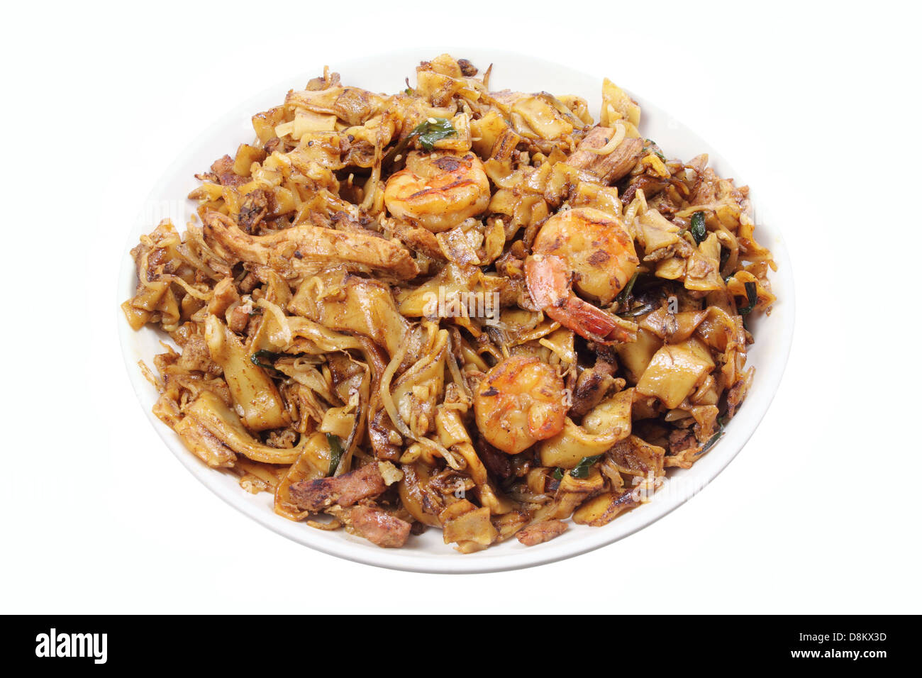 Stir Fry Flat Noodles Stock Photo Alamy