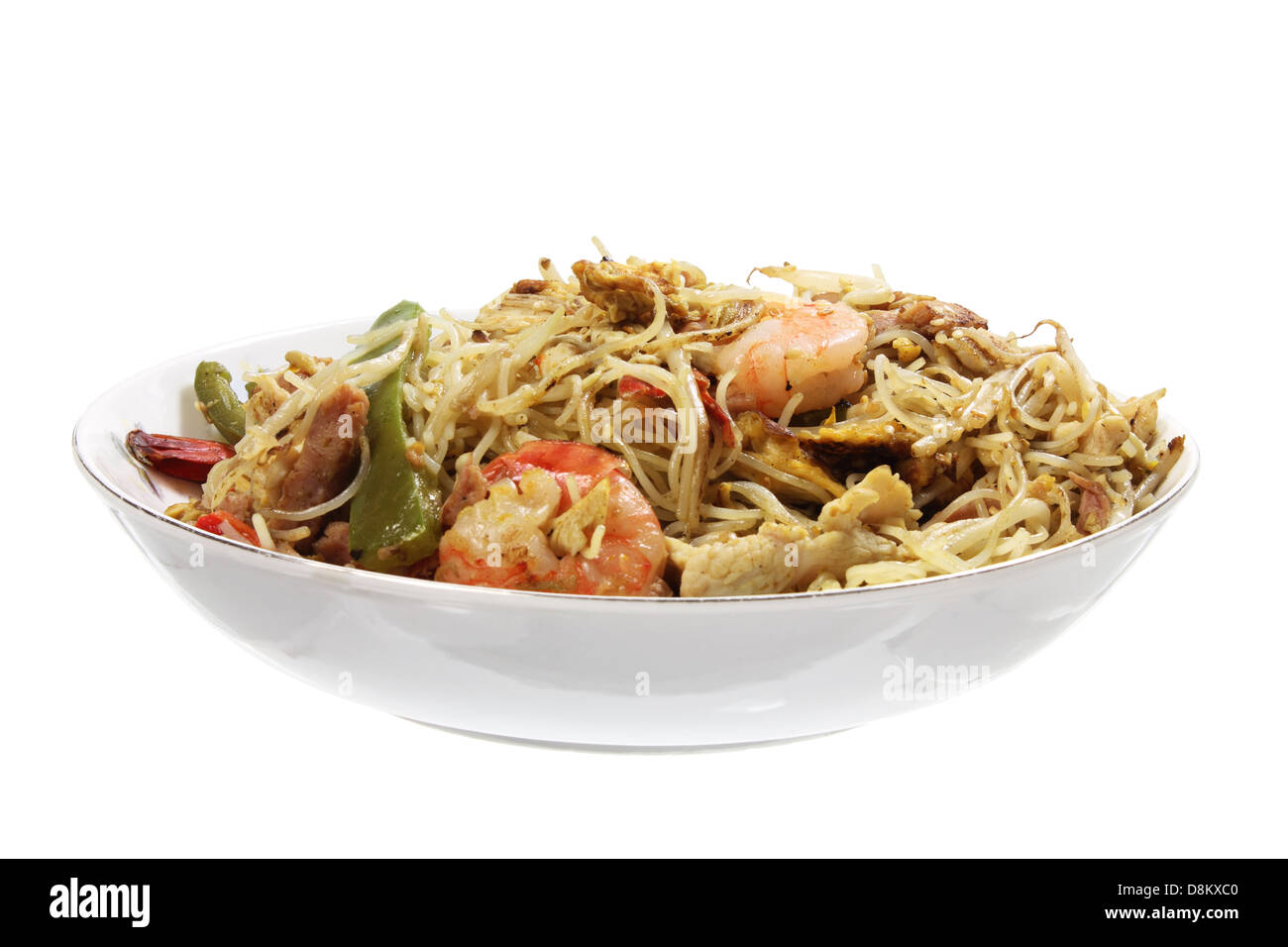 Singapore Fried Rice Noodles Stock Photo Alamy