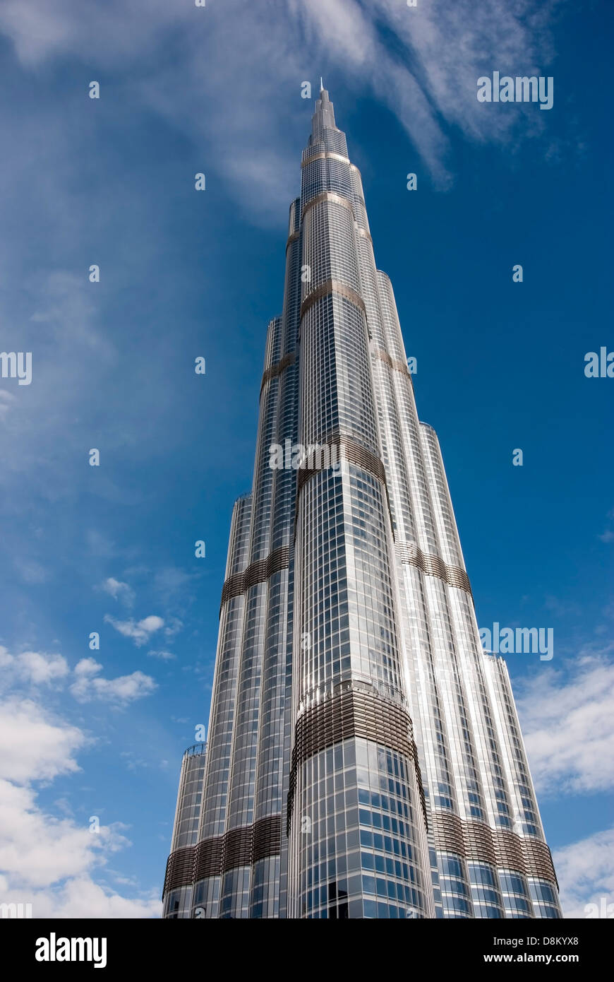 The Magnificent Burj Khalifa The Tallest Building in the World Stock Photo