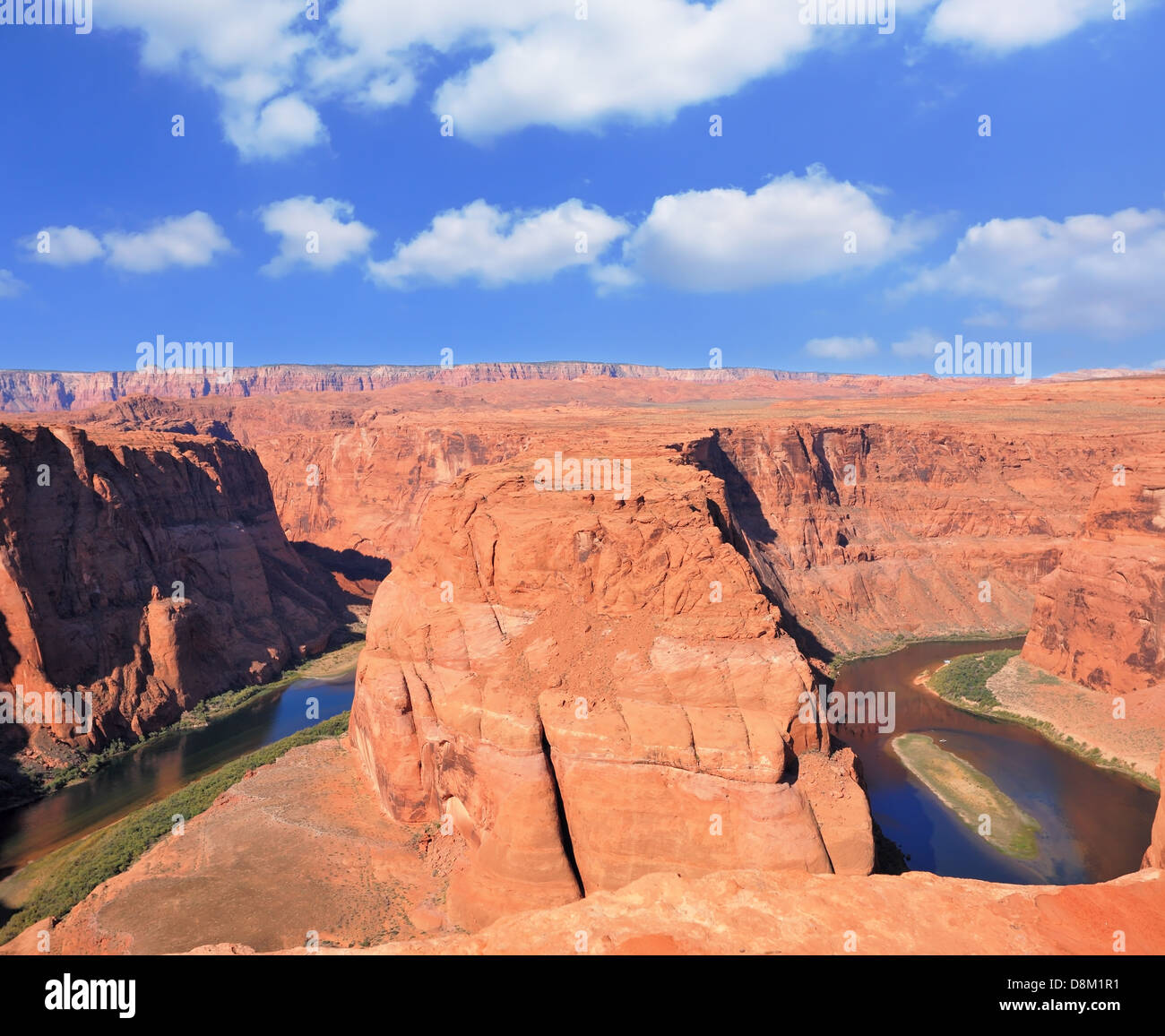 The Colorado River in the Horseshoe bend Stock Photo