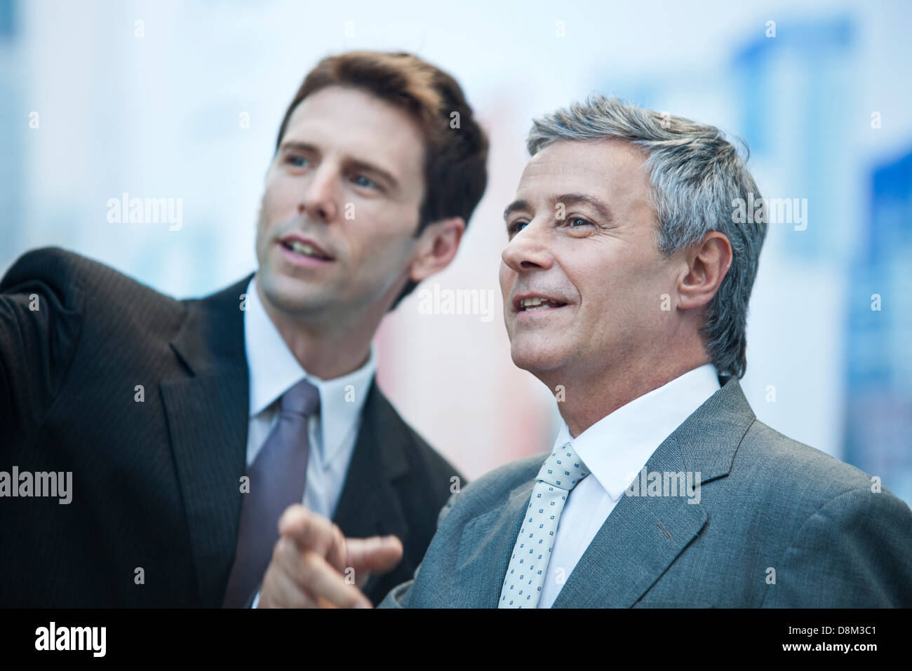 Business partners outdoors Stock Photo