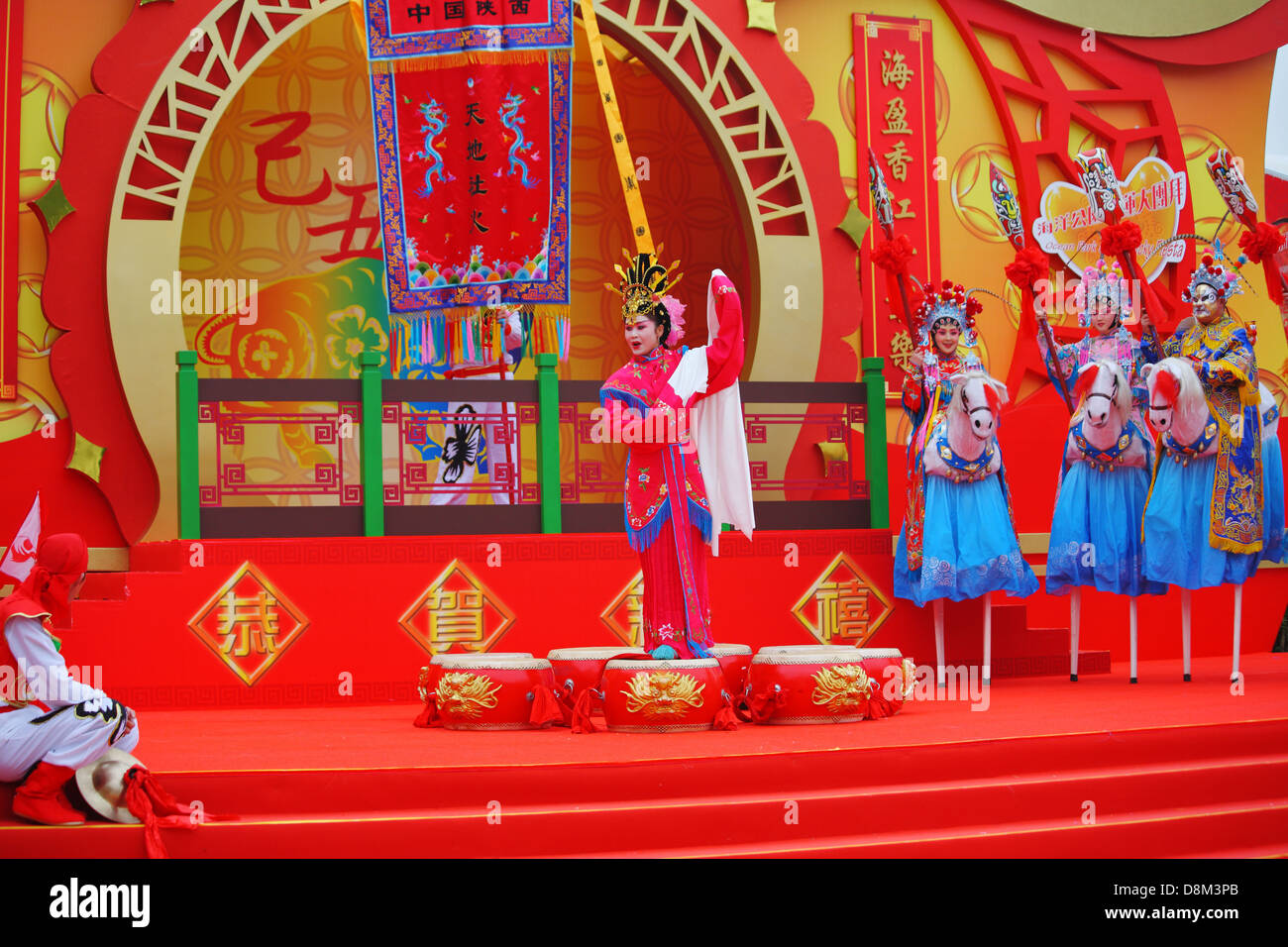 Beautiful dancers on stilts Stock Photo Alamy